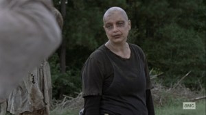 Bounty- Alpha tells Luke and Alden that the dead will silence the child- AMC, The Walking Dead