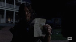 Bounty- Daryl shows Henry's note to Connie- AMC, The Walking Dead