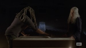 Bounty- Ezekiel cleans the charter frame- AMC, The Walking Dead