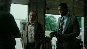 Hunters in the Dark- Roland and Wayne talk with Tom's old factory boss- HBO, True Detective