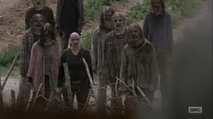 Omega- Alpha leads the Whisperers to the Hilltop- AMC, The Walking Dead