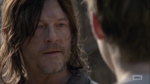 Omega- Daryl warns Henry against telling Lydia about the communities- AMC, The Walking Dead