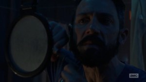 Omega- Lydia's father trims his beard- AMC, The Walking Dead