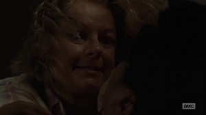 Omega- Lydia's mother suffocates one of the survivors- AMC, The Walking Dead