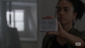 Chokepoint- Connie writes that she and her group stayed at the choke point once- AMC, The Walking Dead