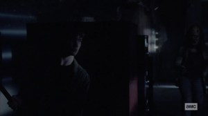 Chokepoint- Henry prepares to attack a Whisperer- AMC, The Walking Dead