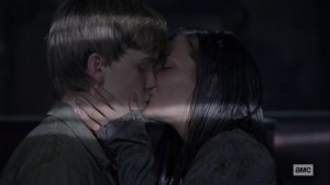Chokepoint- Lydia kisses Henry- AMC, The Walking Dead