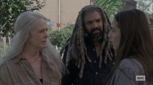 Chokepoint- Tara, Carol, and Ezekiel wonder where Henry and Daryl are- AMC, The Walking Dead