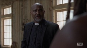 Guardians- Gabriel knows that Michonne would veto a revote- AMC, The Walking Dead