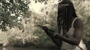 Scars- Michonne finds Rick's gun- AMC, The Walking Dead