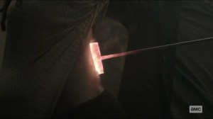 Scars- Michonne gets her scar- AMC, The Walking Dead