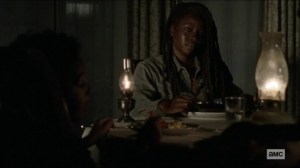 Scars- Michonne has dinner with Judith and RJ- AMC, The Walking Dead