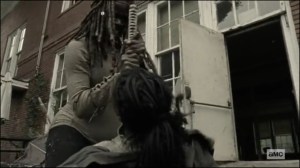 Scars- Michonne kills Jocelyn- AMC, The Walking Dead