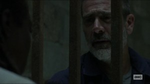 Scars- Negan realizes that Michonne can't find Judith- AMC, The Walking Dead