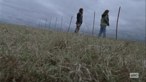 The Calm Before- Daryl and Lydia at the border wall- AMC, The Walking Dead