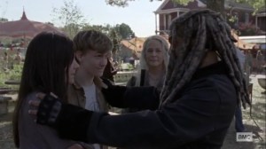 The Calm Before- Ezekiel wants Henry and Lydia to stay for the movie- AMC, The Walking Dead