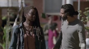 The Calm Before- Michonne tells Siddiq that she's headed to Hilltop- AMC, The Walking Dead