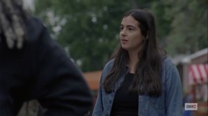 The Calm Before- Tara upset to see Lydia with Michonne's group- AMC, The Walking Dead