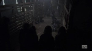 The Calm Before- Whisperers confront the kidnapped survivors- AMC, The Walking Dead