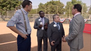 Iowa- Richard, Teddy, and Bill learn that Jonah is in a relationship with his step-sister- HBO, Veep