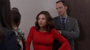 Iowa- Selina and Gary with Catherine and Marjorie- HBO, Veep