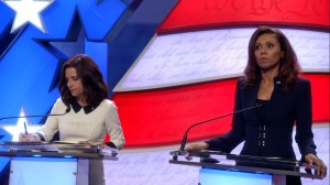 Pledge- Kemi Talbot accepts Selina's explanations for Andrew's actions- Veep, HBO