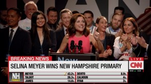 South Carolina- Selina celebrates her victory in New Hampshire primary- Veep, HBO