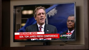 South Carolina- Tom James suspends his presidential campaign- Veep, HBO