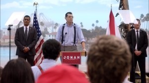 Super Tuesday- Jonah rails against Selina's age at a campaign rally- Veep, HBO
