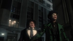The Beginning- Riddler and Penguin spot the Batman in the sky- Gotham, Fox