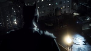 The Beginning- The Batman looks down at Jim, Harvey, and Alfred- Gotham, Fox