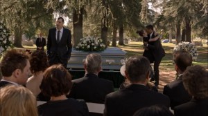 Oslo- Jonah delivers a eulogy for his father- Veep, HBO