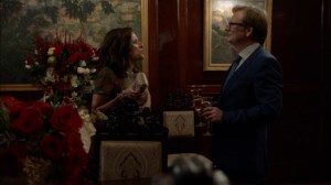 Oslo- Keith Quinn tells Selina that she has to go through him to speak with President Lu- Veep, HBO