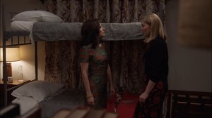 Oslo- Minna cannot forgive Selina for the drone strike- Veep, HBO