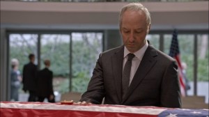 Veep- Gary next to Selina's casket- HBO