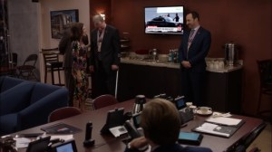 Veep- Selina speaks with Governor De Vito, her possible running mate- HBO