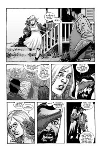 The Walking Dead #193- Carl tells Sophia that he killed the wandering roamer