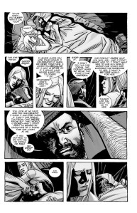 The Walking Dead #193- Lydia surprised that Carl wears his eye patch when he sleeps at night