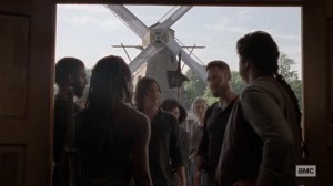 Ghosts- Aaron tells the others about the walkers coming in waves- AMC, The Walking Dead