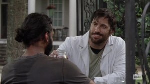 Ghosts- Dante has a drink with Siddiq- AMC, The Walking Dead