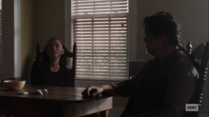Ghosts- Eugene and Rosita talk about their rough night- AMC, The Walking Dead