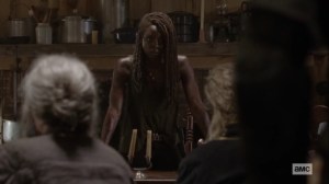 Ghosts- Michonne asks for unity in dealing with the Whisperers- AMC, The Walking Dead