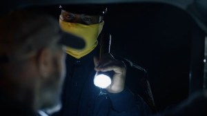It's Summer and We're Running Out of Ice- Officer Charlie Sutton, played by Charles Brice, pulls over a driver- HBO, Watchmen