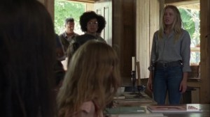 Lines We Cross- Alexandria council wonders if Lydia should stay for the meeting- AMC, The Walking Dead