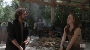 Lines We Cross- Luke chats with Jules, played by Alex Sgambati- AMC, The Walking Dead
