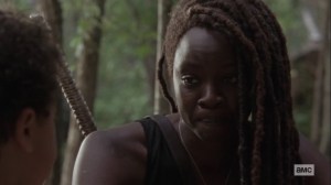 Lines We Cross- Michonne explains selflessness to RJ- AMC, The Walking Dead