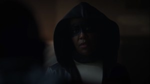 Marital Feats of Comanche Horsemanship- Angela suits up and questions Will- HBO, Watchmen