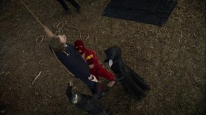 Marital Feats of Comanche Horsemanship- Sister Night, Red Scare, and Looking Glass bring down Judd's body- HBO, Watchmen