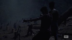 Silence the Whisperers- Battling walkers at Hilltop- AMC, The Walking Dead