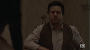 Silence the Whisperers- Eugene tells Michonne that he wants to help rebuild the wall at Hilltop- AMC, The Walking Dead